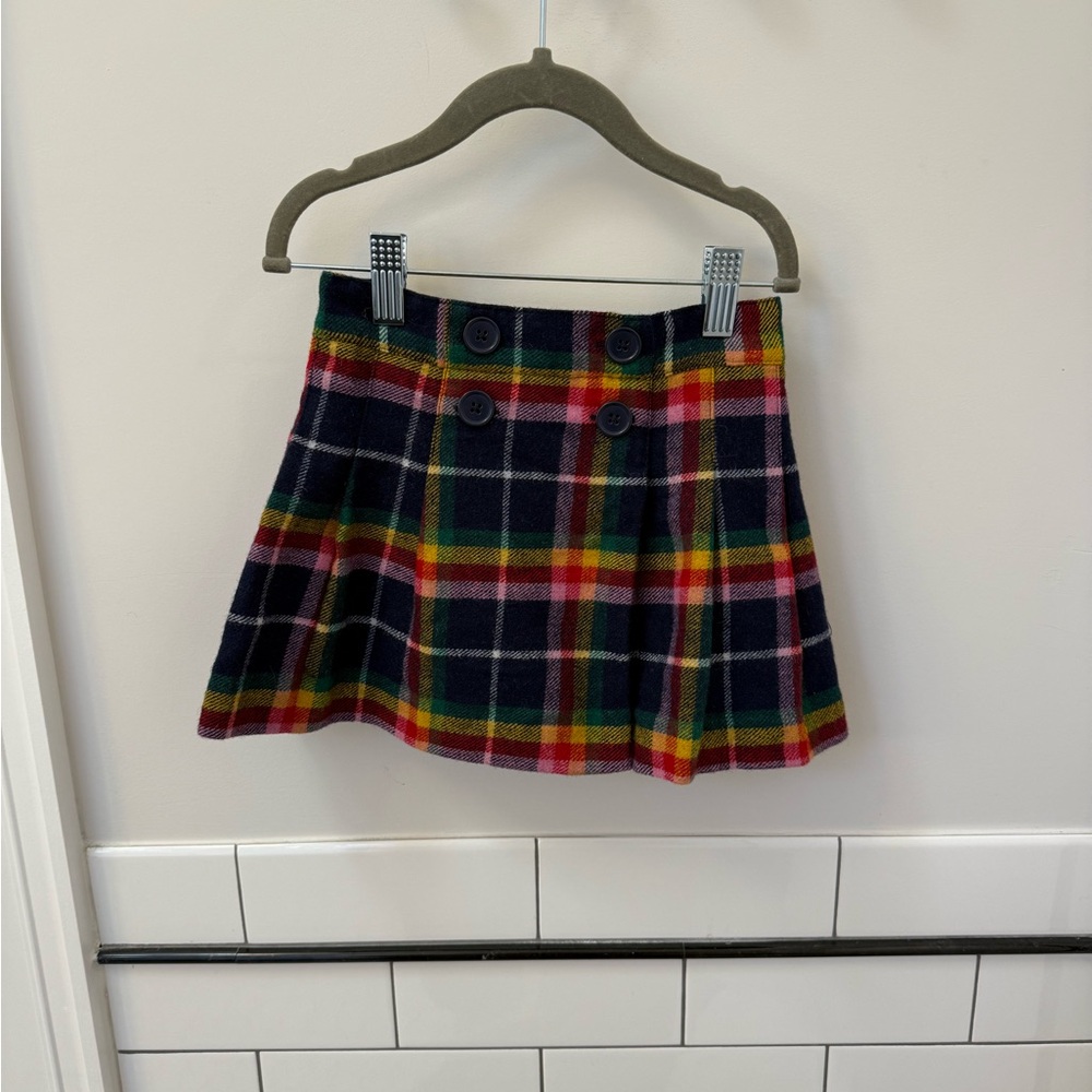 Mini Boden Colorful Plaid Mini Skirt